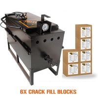 HOTBOX 30 + 6x Premium Easy-Melt Crack Filler Sealer Pavemade.com 